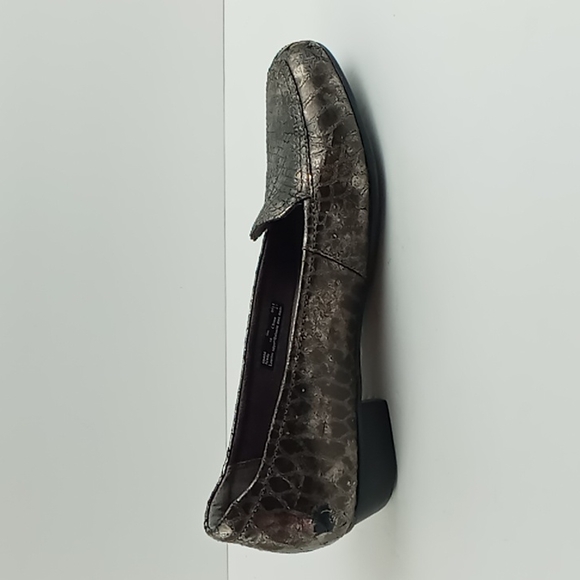 Clarks Snakeskin Leather Loafers - Picture 4 of 8